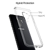 Eiroo Clear Hybrid Samsung Galaxy S9 Silikon Kenarl effaf Rubber Klf - Resim 3