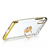 Eiroo Clear Ring Huawei P Smart S Gold Kenarl Silikon Klf - Resim: 1