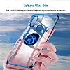 Eiroo Clear Ring Huawei P30 Lite Lacivert Kenarl Silikon Klf - Resim: 2