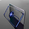 Eiroo Clear Ring Xiaomi Mi 9T Krmz Kenarl Silikon Klf - Resim: 1