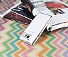 Eiroo Clear Thin Samsung Galaxy Note 5 Silver Kenarl effaf Silikon Klf - Resim 2