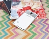 Eiroo Clear Thin Samsung Galaxy Note 4 Silver Kenarl effaf Silikon Klf - Resim: 2
