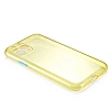Eiroo Color Button iPhone 11 Pro Max Mavi Silikon Klf - Resim: 1