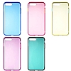 Eiroo Color Button iPhone 7 Plus / 8 Plus Pembe Silikon Klf - Resim: 2
