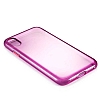 Eiroo Color Button iPhone XR Pembe Silikon Klf - Resim: 1