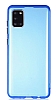 Eiroo Color Button Samsung Galaxy A31 Mavi Silikon Klf