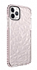 Eiroo Color Crystal iPhone 11 Pro Max Pembe Silikon Klf