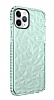 Eiroo Color Crystal iPhone 11 Pro Yeil Silikon Klf