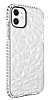 Eiroo Color Crystal iPhone 11 Beyaz Silikon Klf