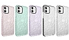 Eiroo Color Crystal iPhone 12 Siyah Silikon Klf - Resim: 1