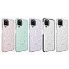 Eiroo Color Crystal Samsung Galaxy A12 Mor Silikon Klf - Resim: 1