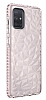 Eiroo Color Crystal Samsung Galaxy A51 Pembe Silikon Klf