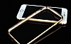 iPhone 6 / 6S Gold Kenarl effaf Silikon Klf - Resim: 2