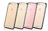 iPhone 6 / 6S Rose Gold Kenarl effaf Silikon Klf - Resim 6