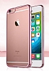 iPhone 6 Plus / 6S Plus Rose Gold Kenarl effaf Silikon Klf - Resim 5