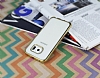 Samsung Galaxy S6 Edge Gold Kenarl effaf Silikon Klf - Resim: 2