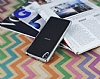 Sony Xperia Z2 Silver Kenarl effaf Silikon Klf - Resim 2