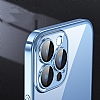 Eiroo Color Frame iPhone 14 Kamera Korumal Gold Silikon Klf - Resim 1