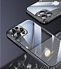 Eiroo Color Frame iPhone 14 Plus Kamera Korumal Siyah Silikon Klf - Resim 2