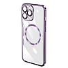 Eiroo Color Frame iPhone 14 Pro Macsafe zellikli Mor Silikon Klf - Resim: 1