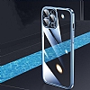 Eiroo Color Frame iPhone 14 Pro Max Kamera Korumal Mavi Silikon Klf - Resim 3