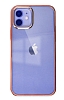 Eiroo Color Series iPhone 12 / 12 Pro 6.1 in Pembe Rubber Klf