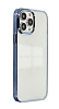 Eiroo Color Series iPhone 12 / 12 Pro 6.1 in Mavi Rubber Klf - Resim: 3