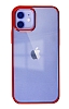 Eiroo Color Series iPhone 11 Krmz Rubber Klf