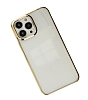 Eiroo Color Series iPhone 13 Gold Rubber Klf - Resim 2