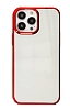 Eiroo Color Series iPhone 13 Pro Krmz Rubber Klf