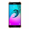 Eiroo Color Thin Samsung Galaxy A7 2016 Gold Rubber Klf - Resim 3