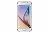 Eiroo Color Thin Samsung Galaxy S6 Edge Gold Rubber Klf - Resim 1
