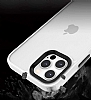 Eiroo Contrast iPhone 12 Pro Max 6.7 in Beyaz Silikon Klf - Resim: 1