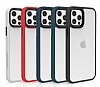 Eiroo Contrast iPhone 12 Pro Max 6.7 in Mavi Silikon Klf - Resim 9