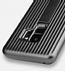 Eiroo Craft View Samsung Galaxy S9 Standl Lacivert Rubber Klf - Resim 1