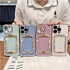 Eiroo Crystal Serisi iPhone 12 Kare Gold Tal Tutuculu Krmz Silikon Klf - Resim: 7
