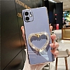 Eiroo Crystal Serisi iPhone 6 / 6S Kalpli Gold Tal Tutuculu Mavi Silikon Klf - Resim: 5