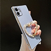 Eiroo Crystal Serisi iPhone 7 Plus / 8 Plus Kalpli Gold Tal Tutuculu Pembe Silikon Klf - Resim: 3