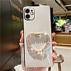 Eiroo Crystal Serisi Samsung Galaxy A04e Kalpli Gold Tal Tutuculu Beyaz Silikon Klf - Resim: 3