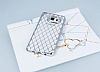 Eiroo Dashy Samsung Galaxy Note 5 Silver Tal effaf Silikon Klf - Resim: 1