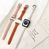 Eiroo Deluxe Apple Watch 4 / Watch 5 Pembe Gerek Deri Kordon 40mm - Resim: 3