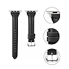 Eiroo Deluxe Apple Watch 4 / Watch 5 Siyah Gerek Deri Kordon 40mm - Resim: 1