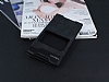 Sony Xperia C5 Ultra Gizli Mknatsl Pencereli Siyah Deri Klf - Resim 2