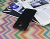 Eiroo Dotted Samsung Galaxy S6 Edge Plus Deri Kaplamal Siyah Rubber Klf - Resim: 1