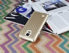 Eiroo Dotted Samsung N9100 Galaxy Note 4 Deri Kaplamal Gold Rubber Klf - Resim: 1