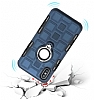 Eiroo Durable iPhone X / XS Ultra Koruma Mavi Klf - Resim: 2