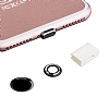 Eiroo Dust Plug iPhone 7 / 8 Siyah Koruma Seti - Resim 1
