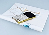 Eiroo Duxal iPhone SE / 5 / 5S Gold Kenarl Tal Siyah Rubber Klf - Resim: 1