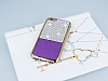 Eiroo Duxal iPhone 6 / 6S Gold Kenarl Tal Mor Silikon Klf - Resim 1