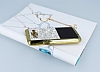 Eiroo Duxal Samsung Galaxy J5 Gold Kenarl Tal Siyah Rubber Klf - Resim: 1
